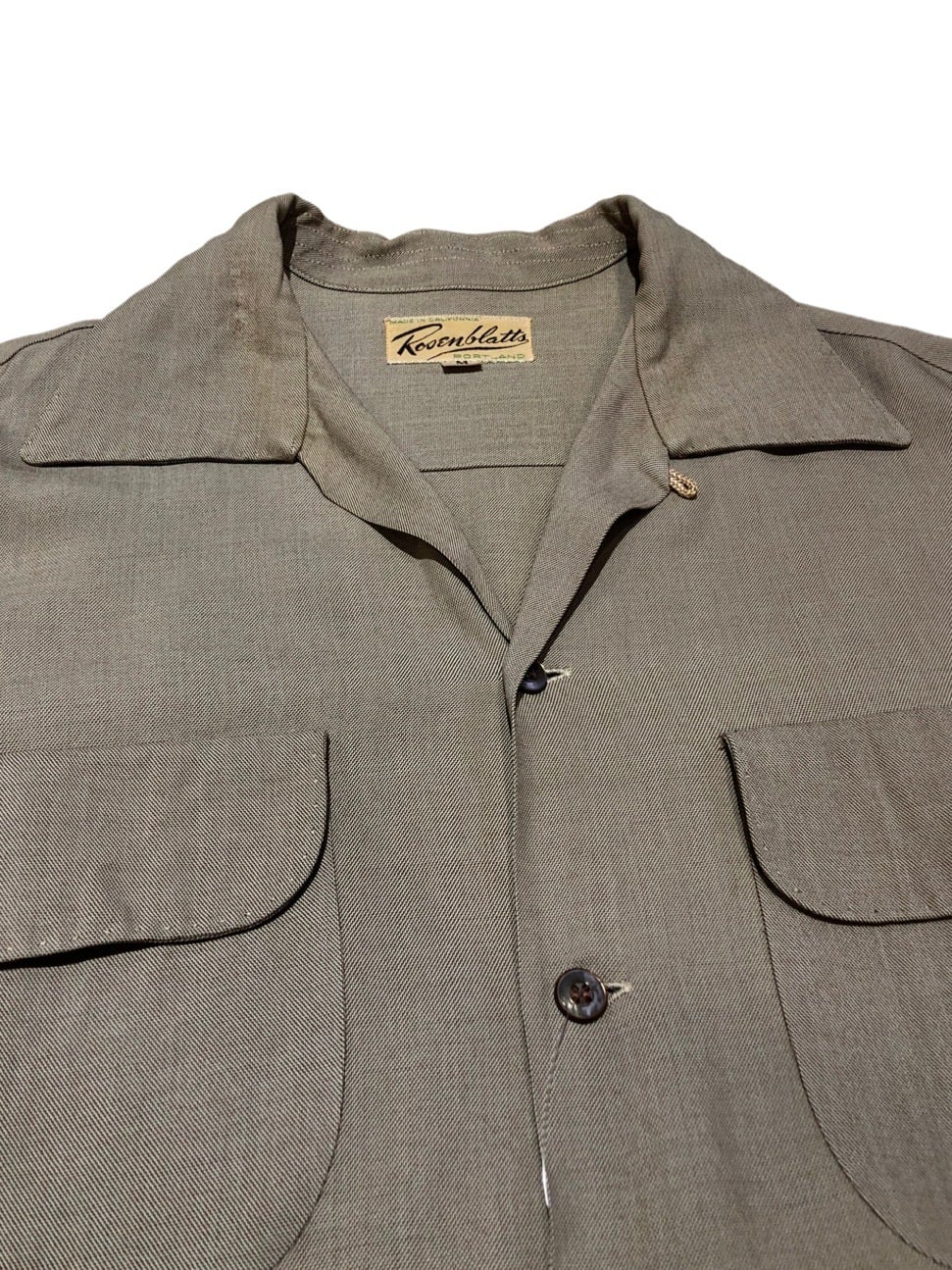 1940s-1950s Vintage Rayon Gabardine Shirt | ooooo/オーズ 1940s-1950s Vintage Rayon Gabardine Shirt | ooooo/オーズ