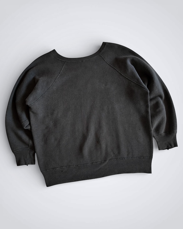 1960s COTTON BLACK SWEAT SHIRT