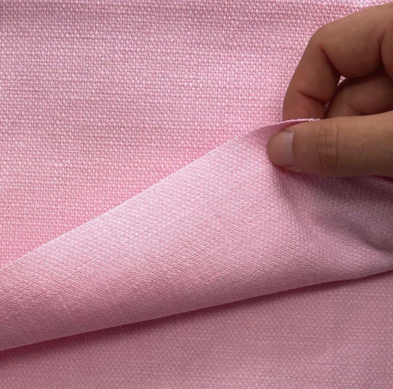 ★NY234◆2m◆コットンリネン混平織り生地◆ピンク