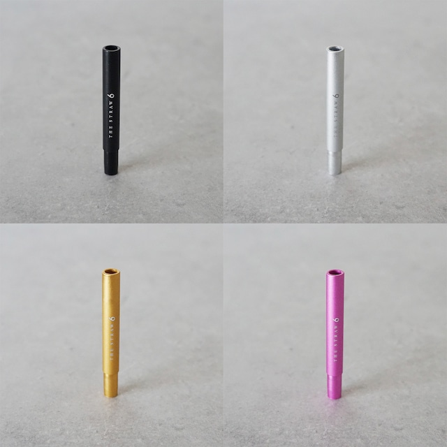 THE STRAW 6［Black］［Silver］［Gold］［Pink］からお好きな2色セット