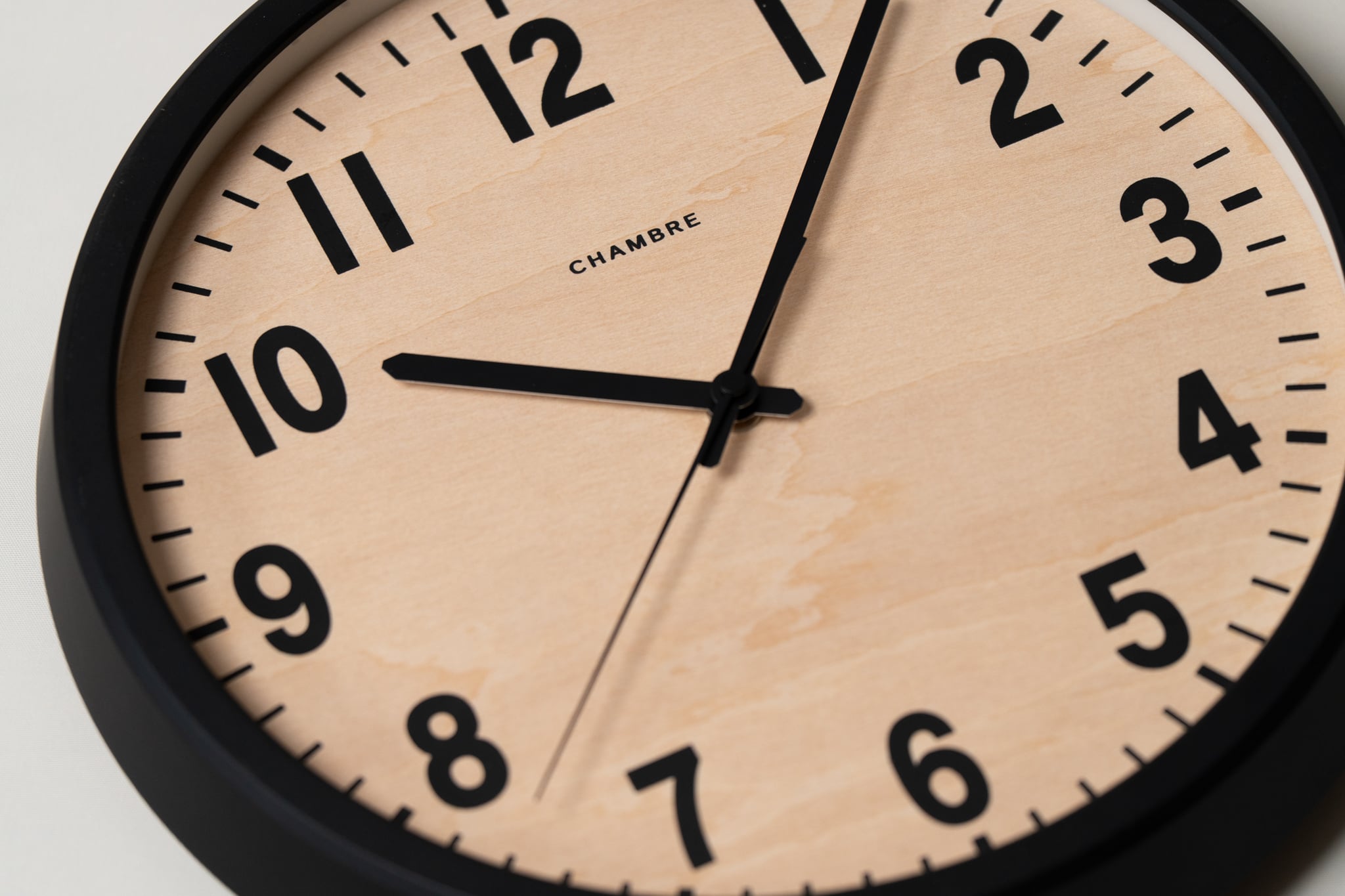 電波時計 PUBLIC CLOCK BLACK -renewal- | シャンブル【CHAMBRE】by