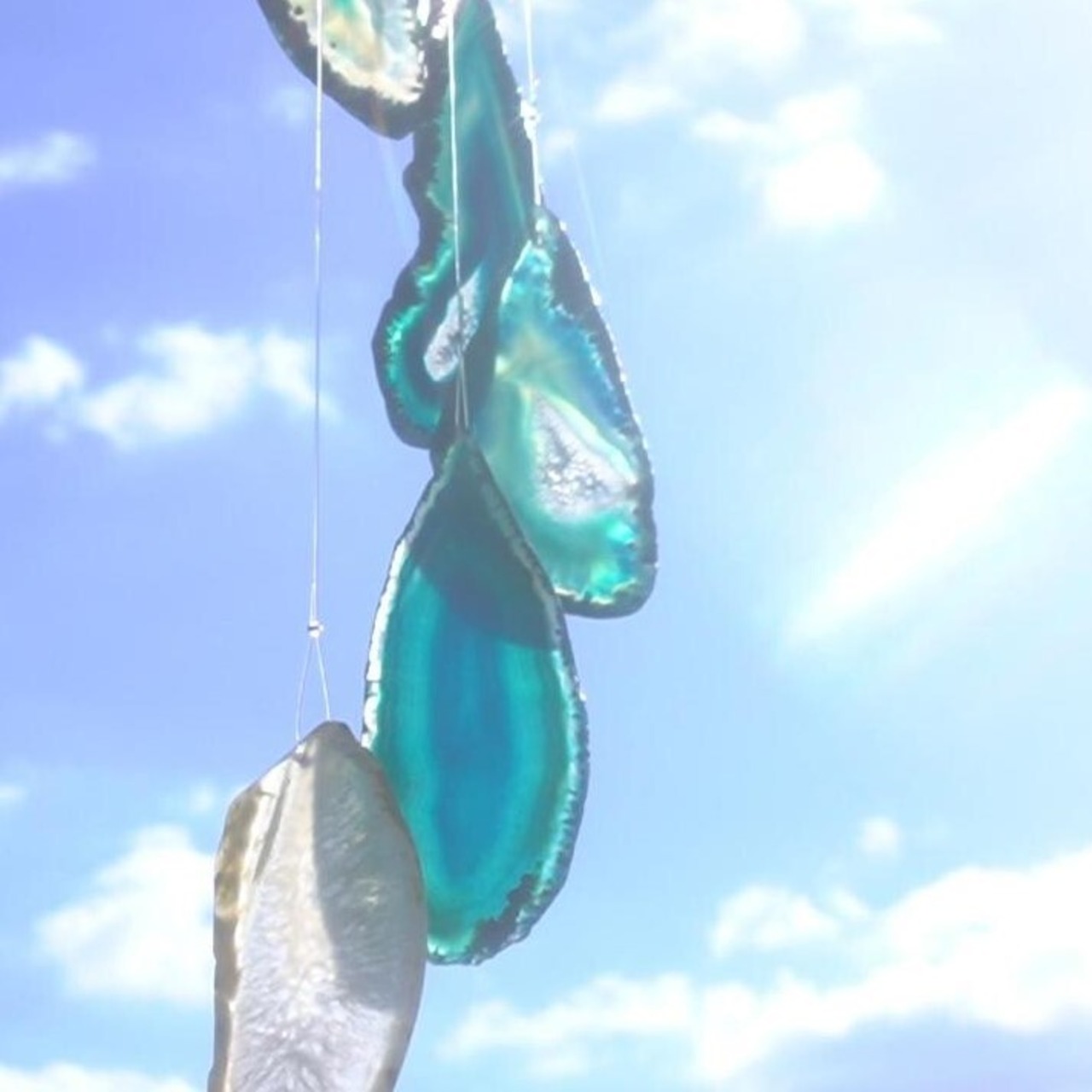 OMIWATARI - アゲートヒーリングチャイム / Agate Sun Catcher Wind Chime 1082