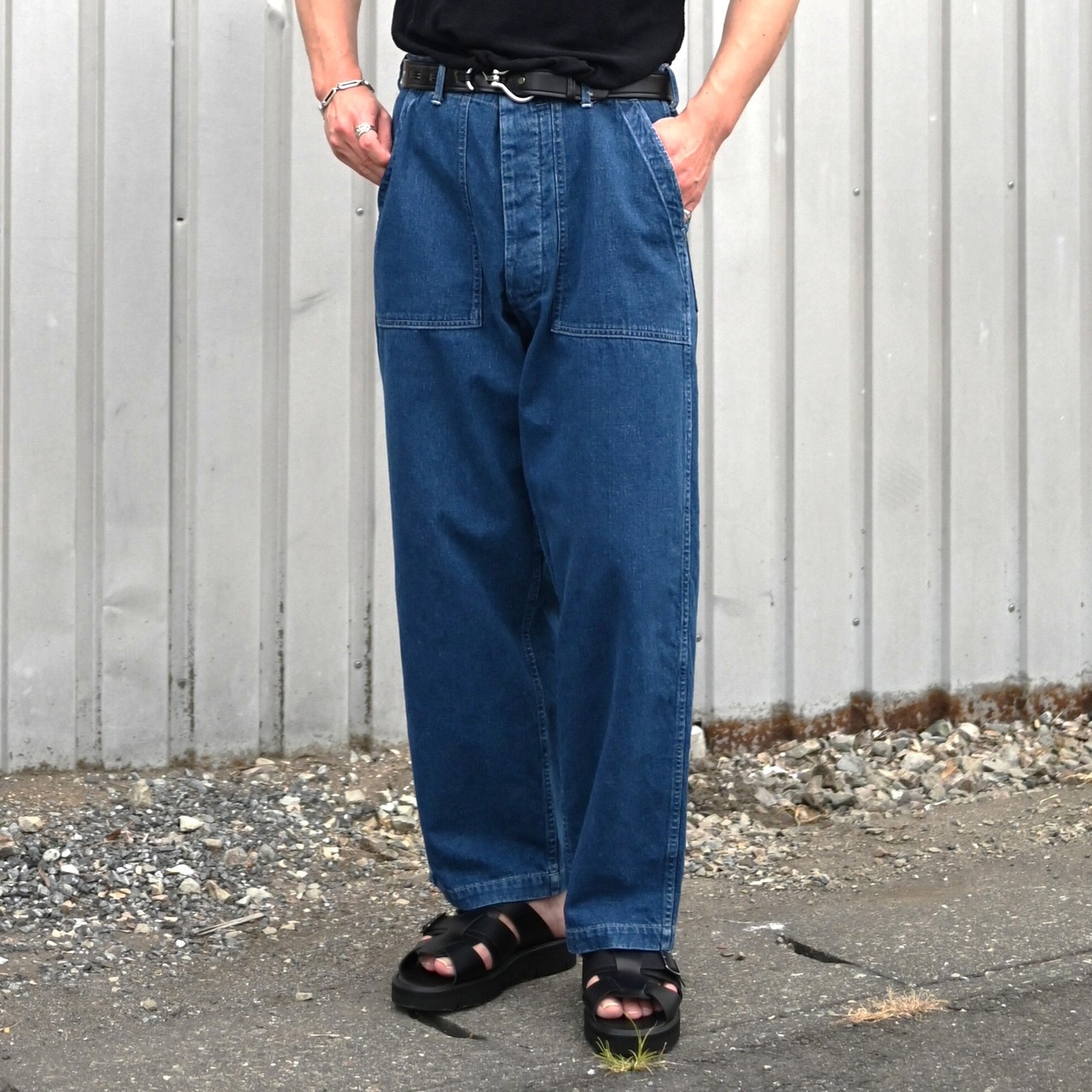 INTERIM / USED SLUB YARN DENIM BAKER PANTS