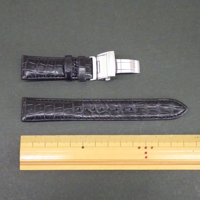 SEIKO セイコー 時計ベルト 20mm ワニ革 クロコダイルバンド L0H7011J9