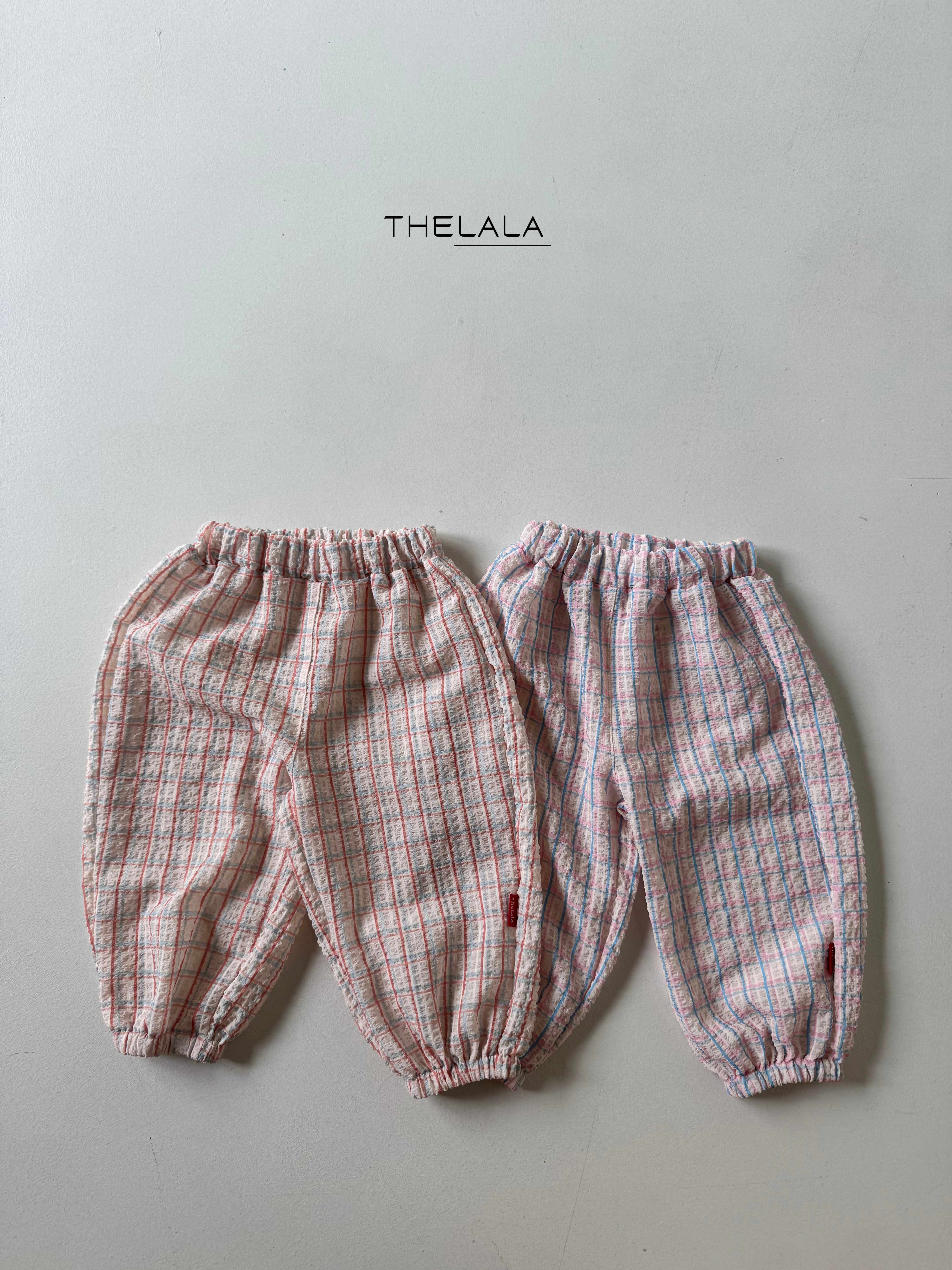 sherbet check panst【the lala】※7月中旬〜下旬発送予定