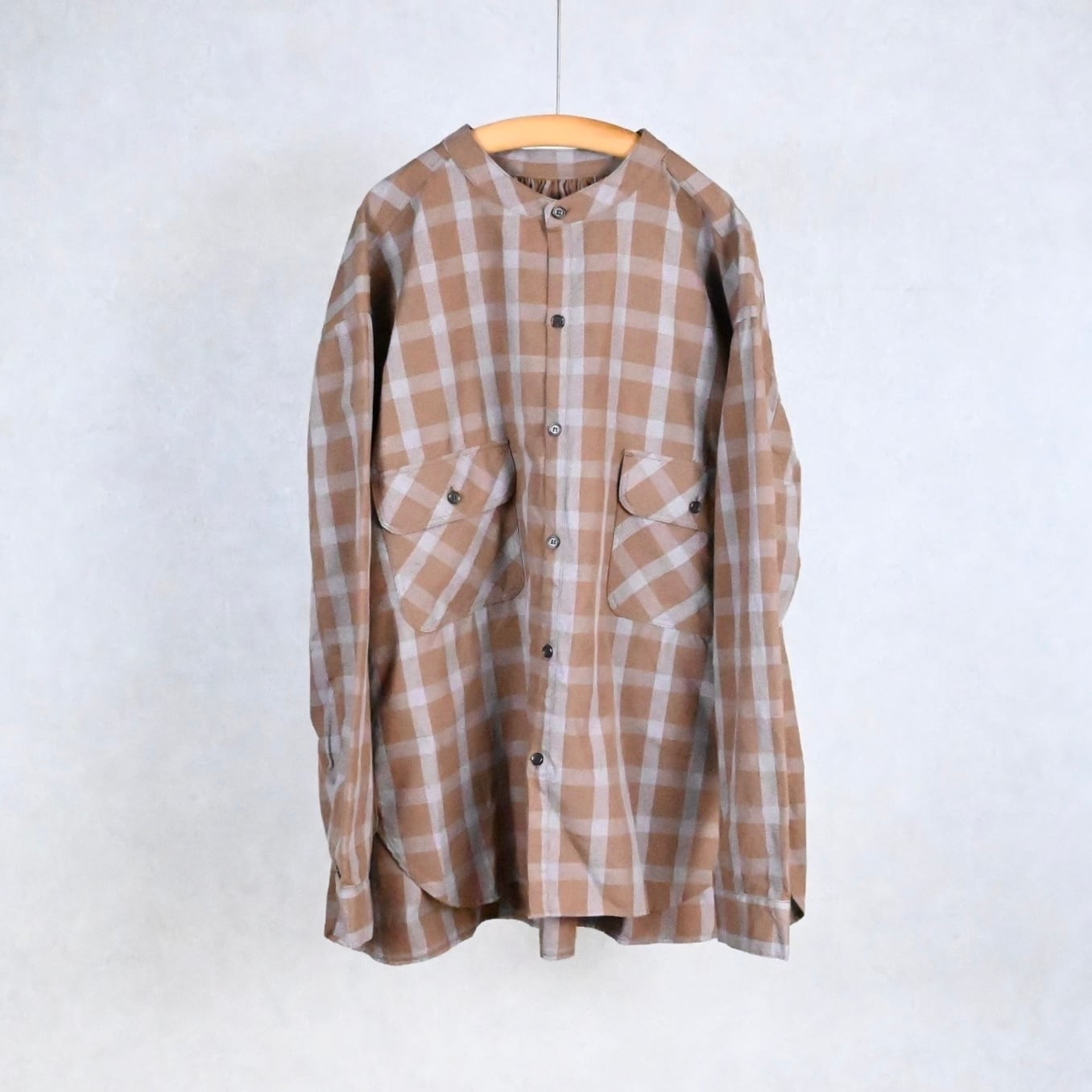 Ordinaryfits】SERVICE SHIRT オーディナリーフィッツ バンドカラー