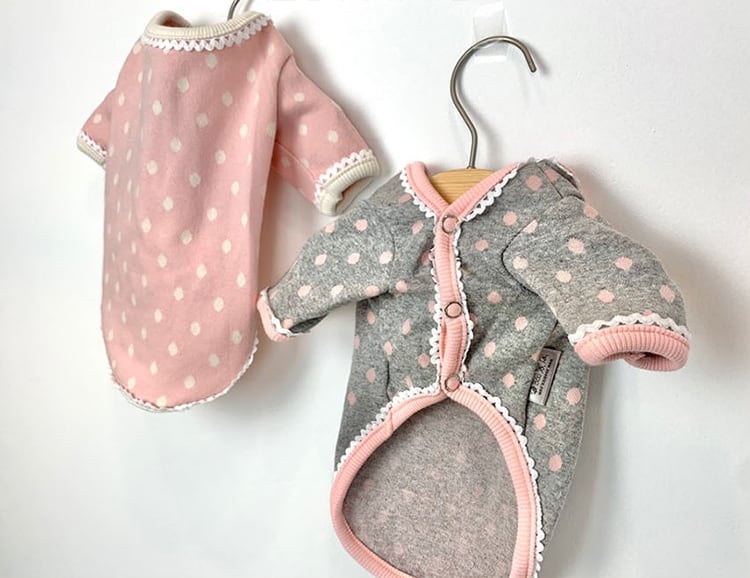 アンジュカーディガン 2color XS ~ XL  /  犬服 秋冬 新作 ドッグウェア 可愛い 犬の服 ペット わんこ服 小型犬 中型犬 猫  top93