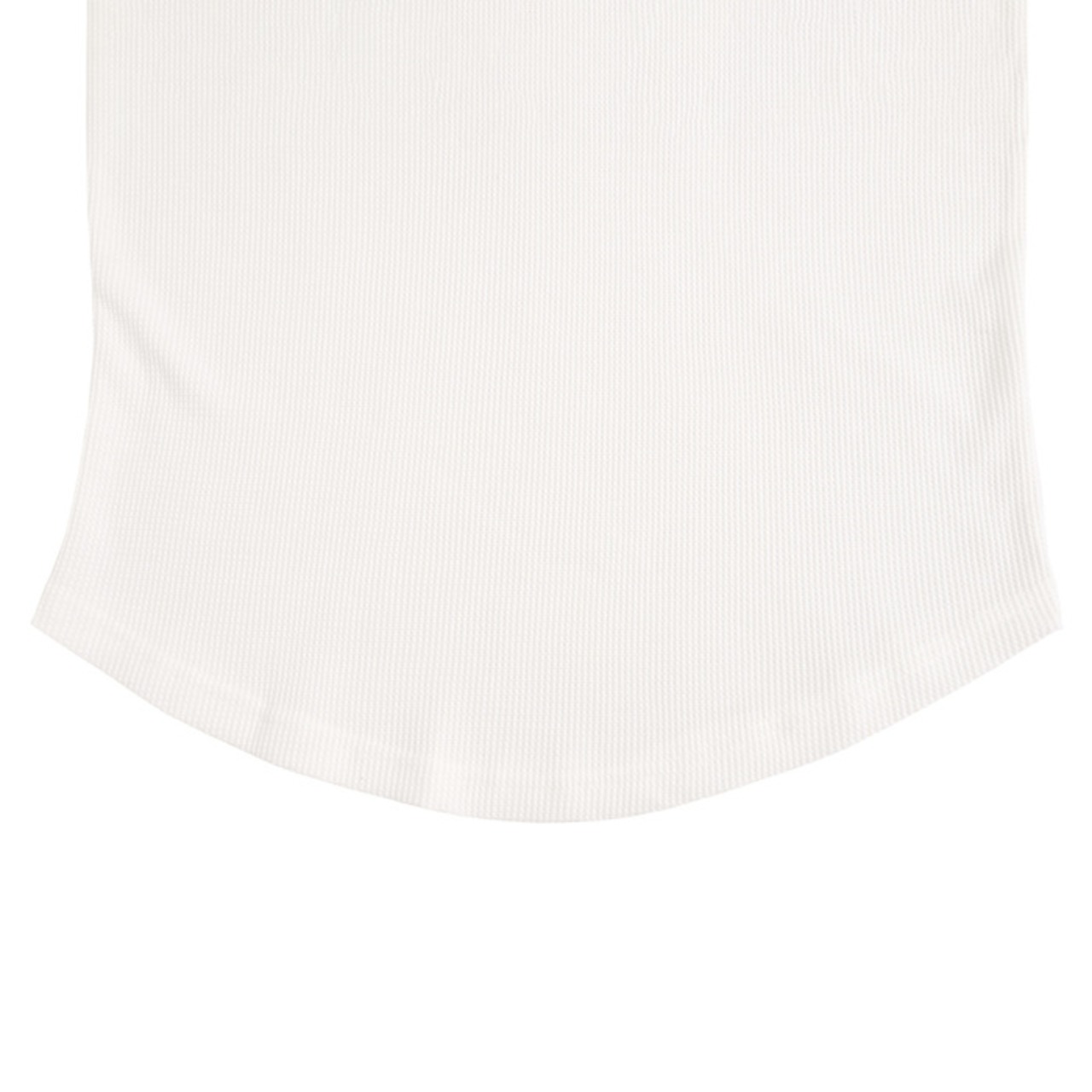 WIGGLE ROGO WAFFLE HENLEY TEE -White-　[T0062]