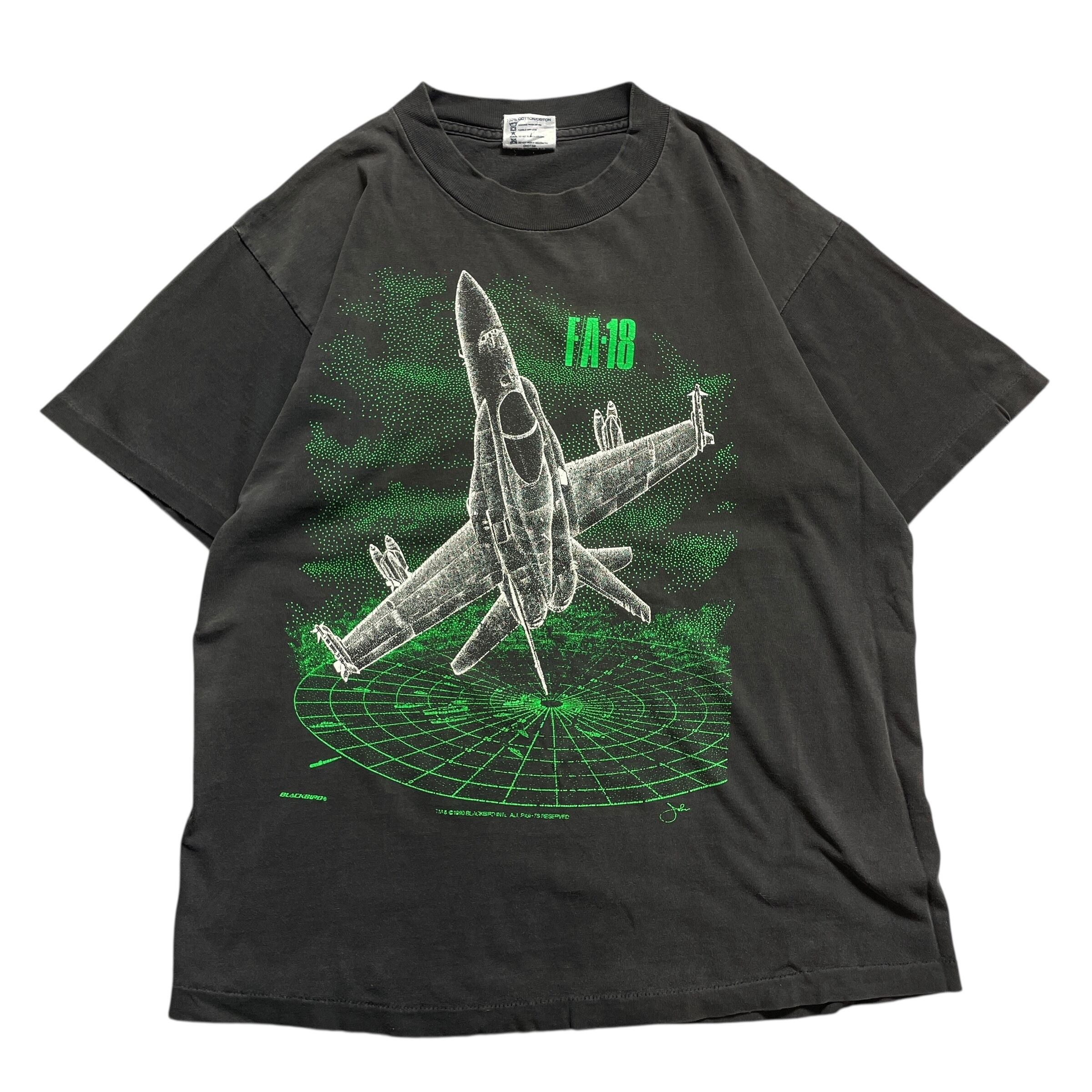 90s USA製 戦闘機 F/A18 ホーネット vintage T-shirt