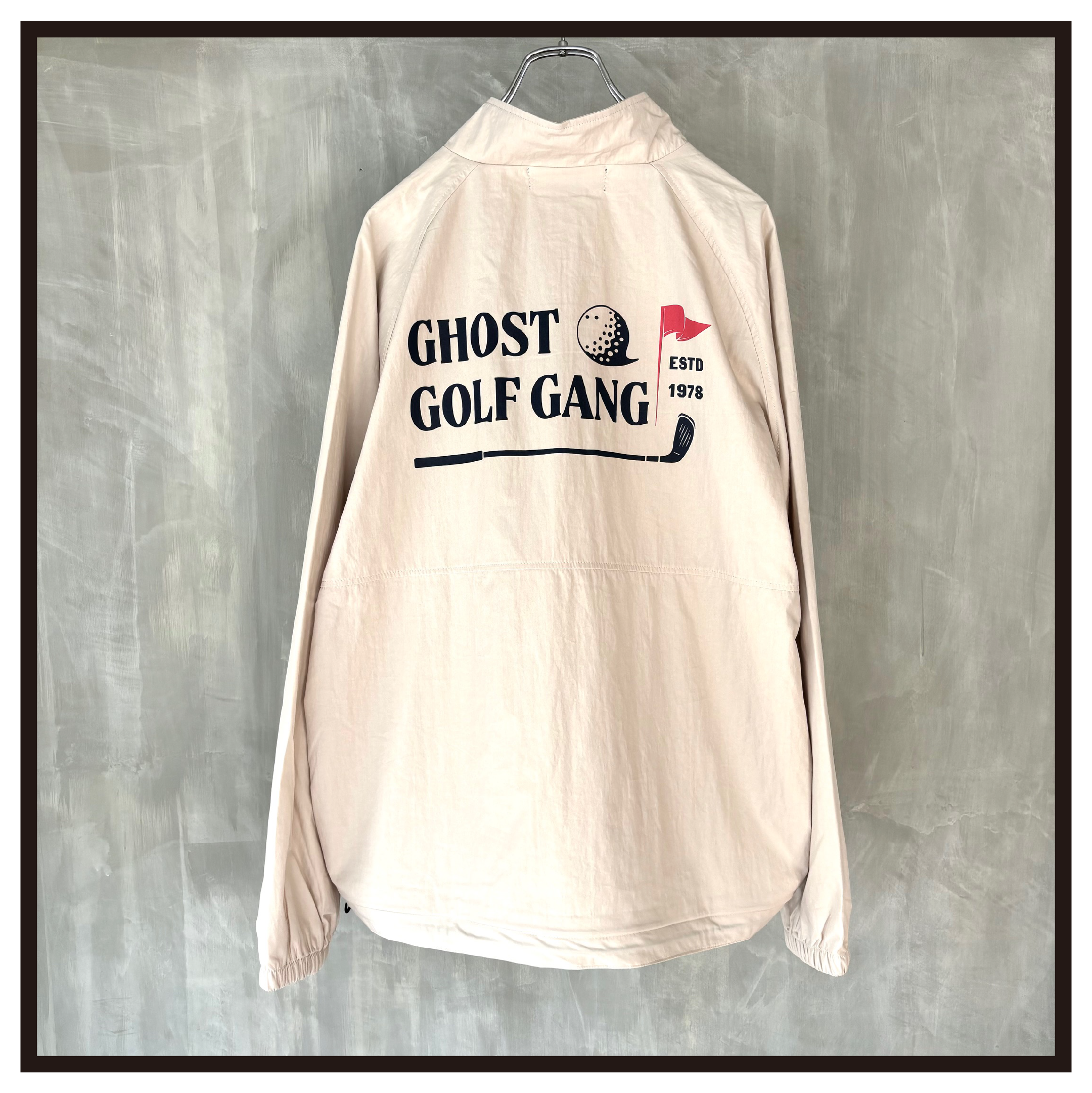 GHOST GOLF GANG ブラックスウェット 美品】ドローストリング
