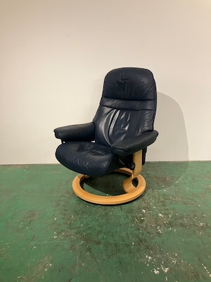 エコーネス ストレスレスチェア ネイビー