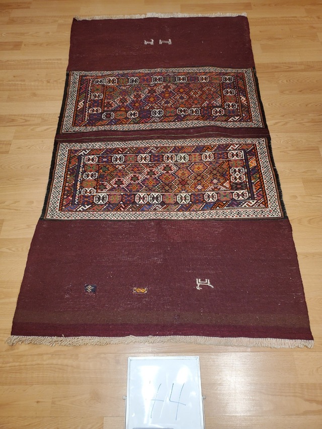 絨毯クエスト59 前編【No.44】Tribal Rug　トライバルラグ  ※現在、こちらの商品はトルコに置いてあります。ご希望の方は先ずは在庫のご確認をお願いします。