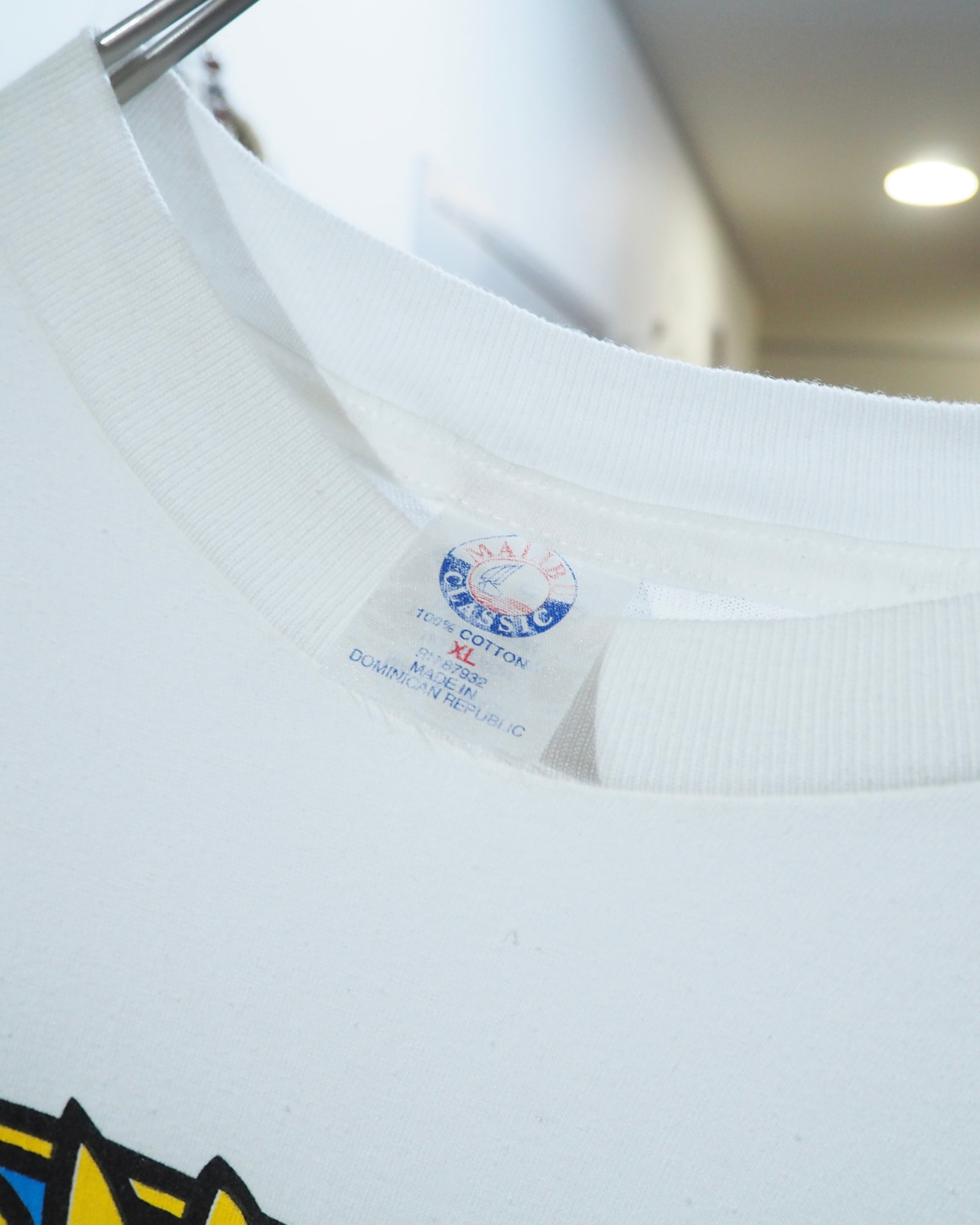 1990s ” 向日葵 ” Beautiful Sunflower printed vintage White SS Tee