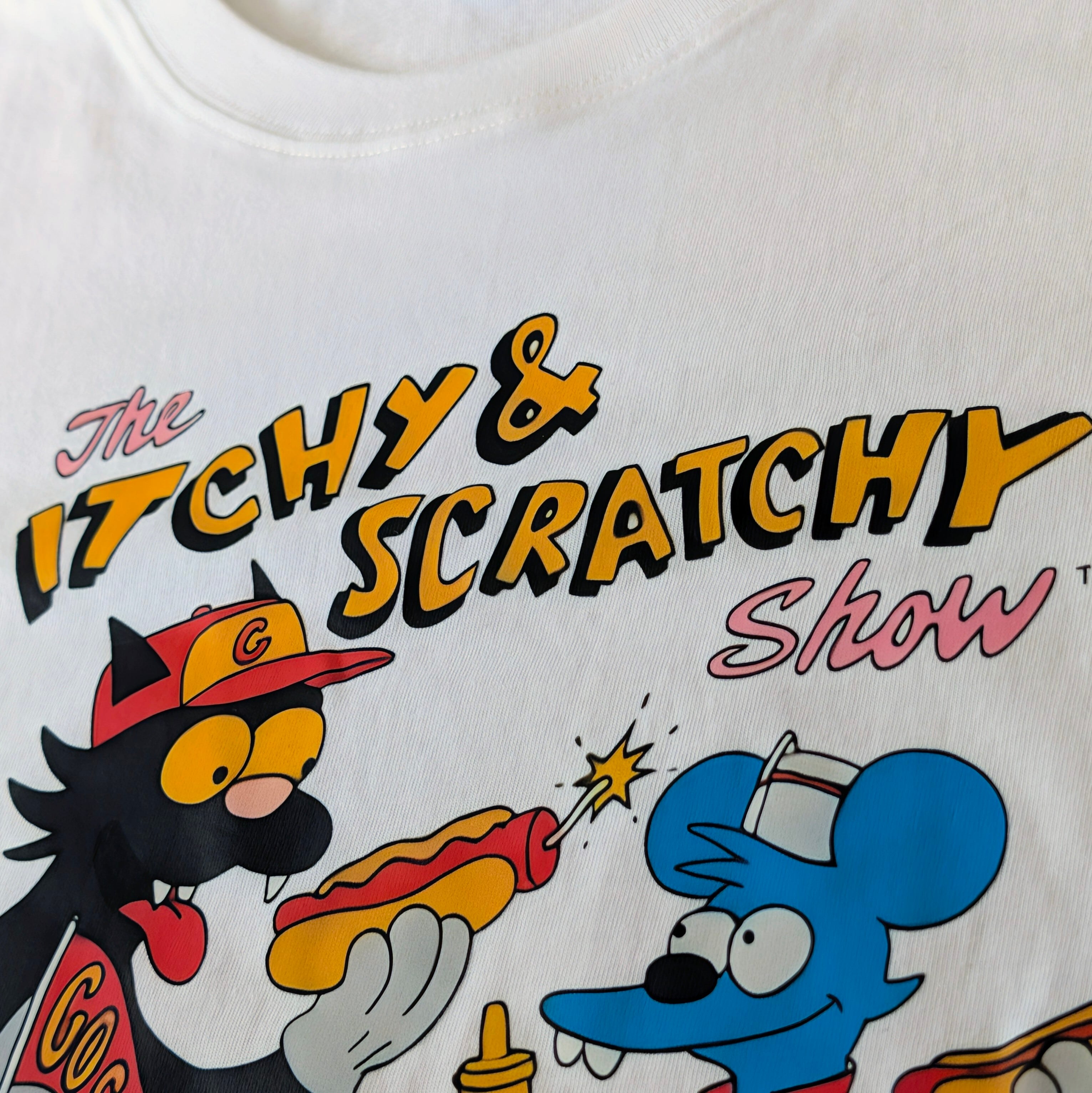 【 The Simpsons( ザ・シンプソンズ ) 】『 The Itchy & Scratchy Show / イッチー&スクラッチー 』 Tシャツ〚アメリカン雑貨 アメトイ〛