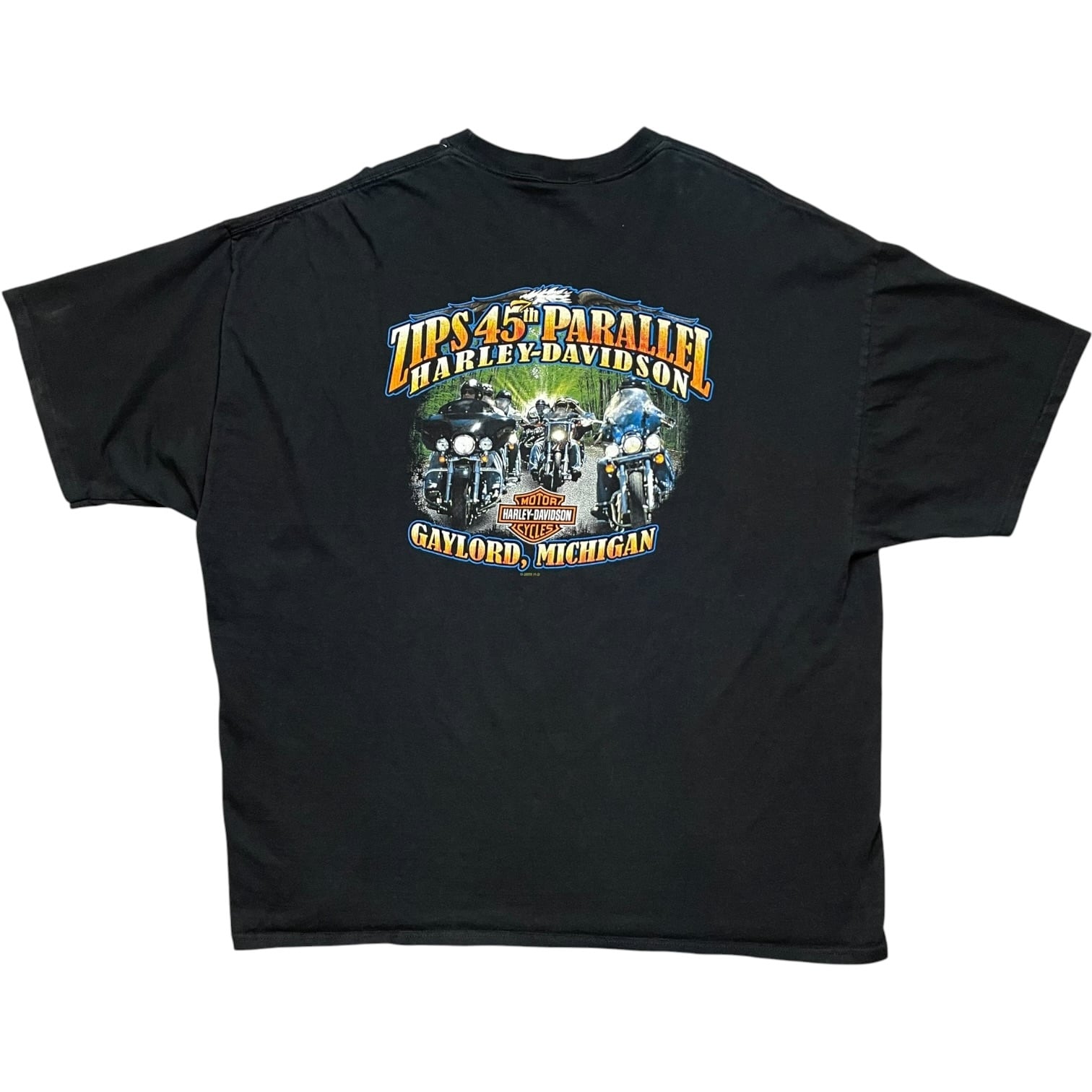 《3XL》Harley-Davidson ハーレーダビッドソン Tシャツ フロントプリント バックバイクプリント ブラック no.10154