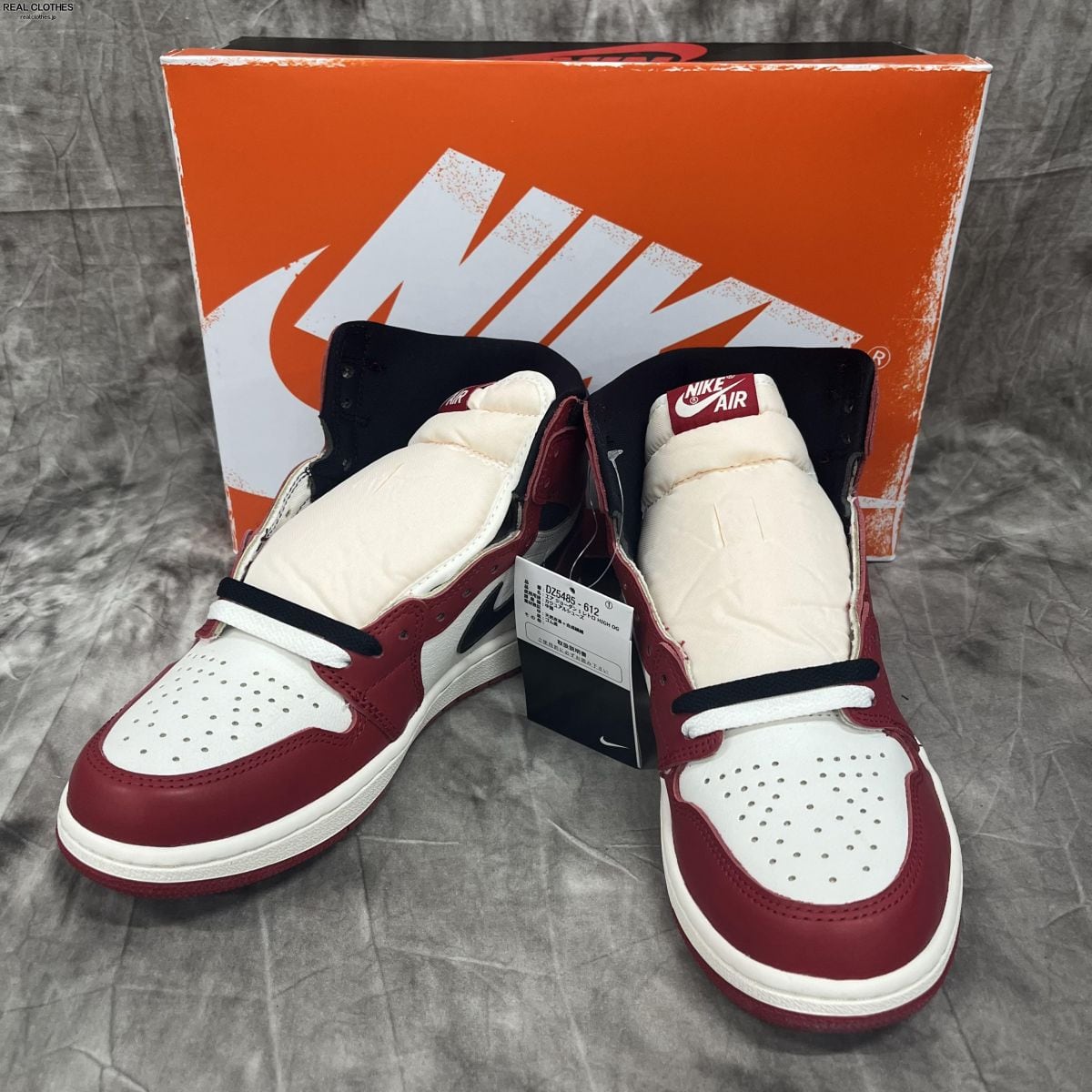 未使用】NIKE/ナイキ AIR JORDAN 1 HIGH OG LOST ＆ FOUND CHICAGO