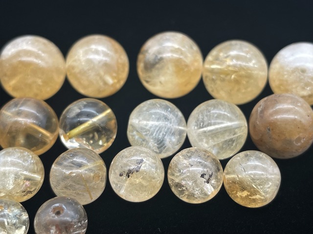 ハンドメイドビーズ素材セット（シトリン）