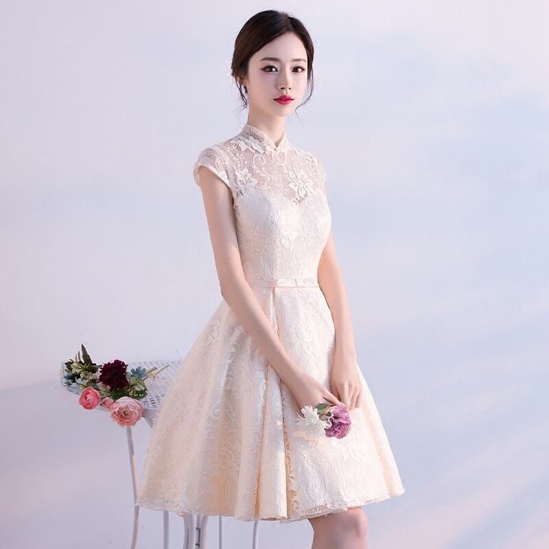 清楚半袖フレアギャザーパーティードレス 膝丈 白 ピンク 結婚式 清楚半袖フレアギャザーパーティードレス 膝丈 白 ピンク 結婚式