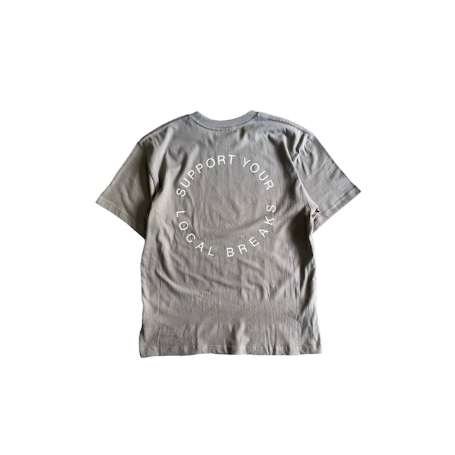 SALVAGE PUBLIC / print TEE / greige