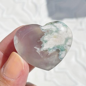 Flower Agate Heart 2