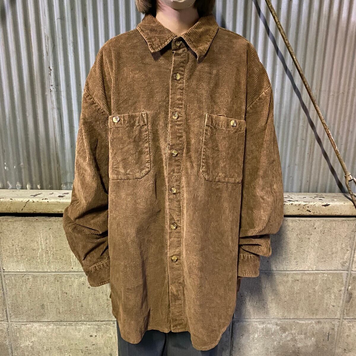 ビッグサイズ Jeep コーデュロイシャツ メンズXXL 古着 大きいサイズ