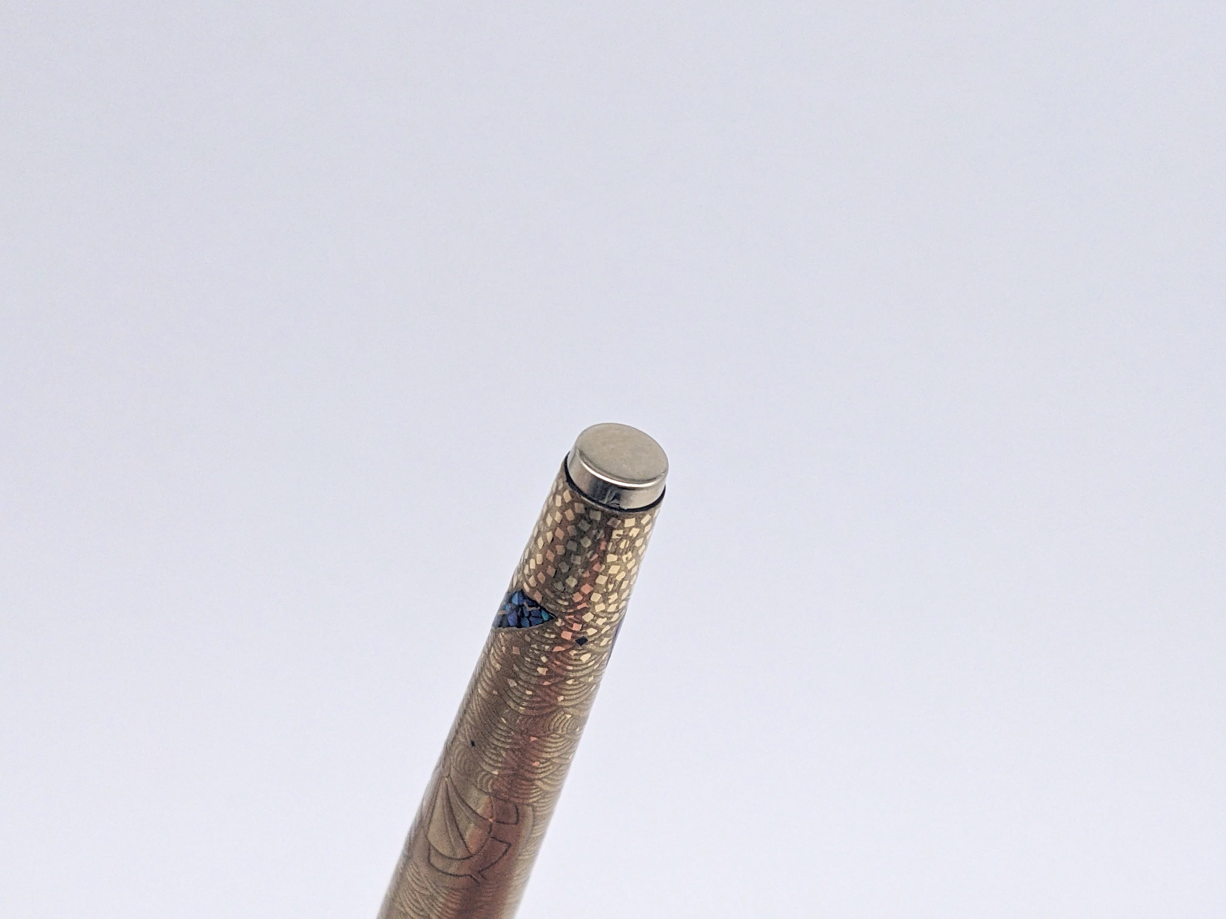 80s セーラー万年筆 木軸黒檀加賀高蒔絵 旧 SAILOR （中字） 18K 02393