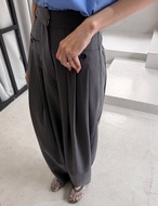 【新作5％OFF・3日間】Pocket Pin-tuck Slacks_2colors