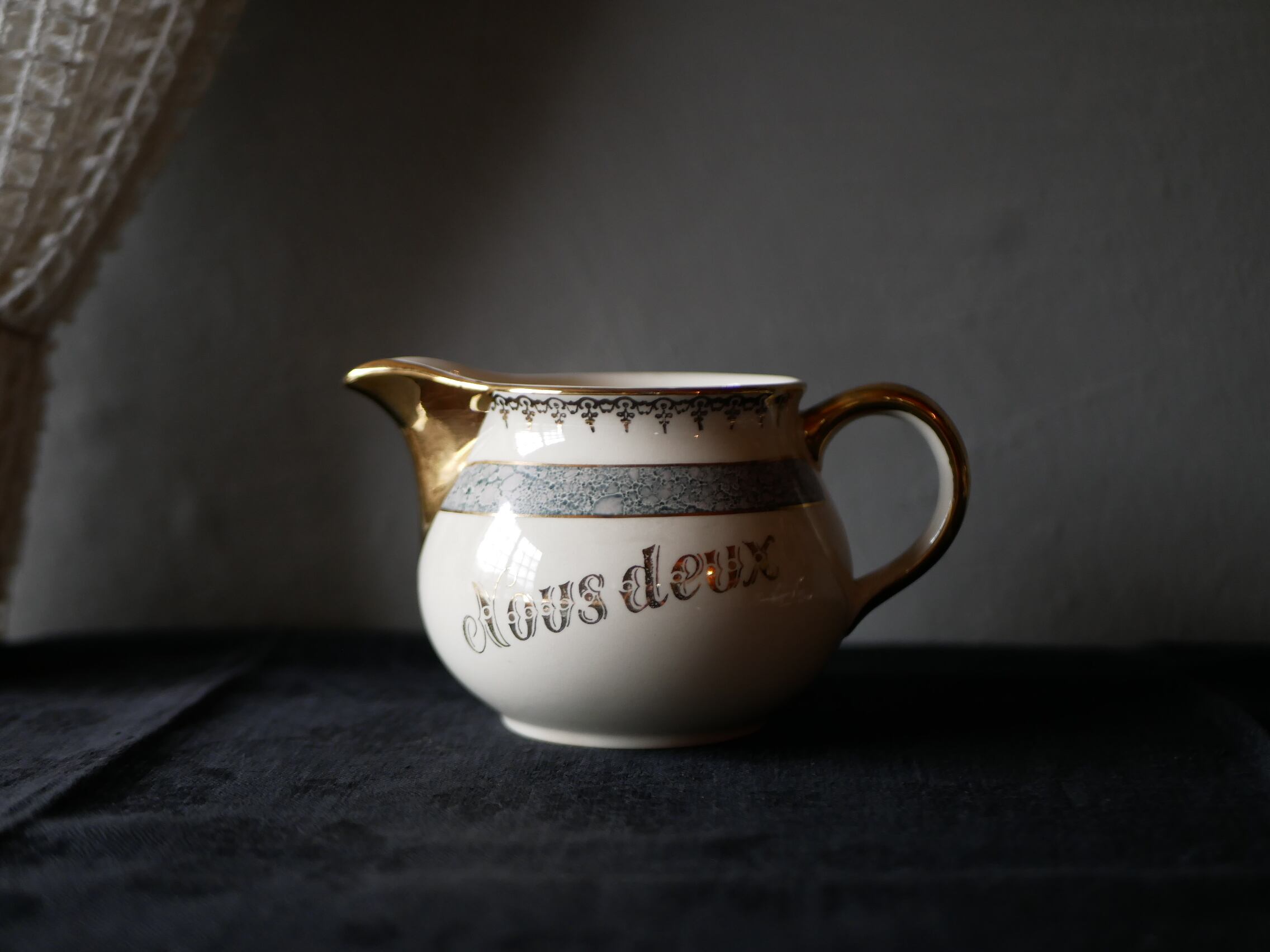 純銀フランスアンティークミルクピッチャー2個セット