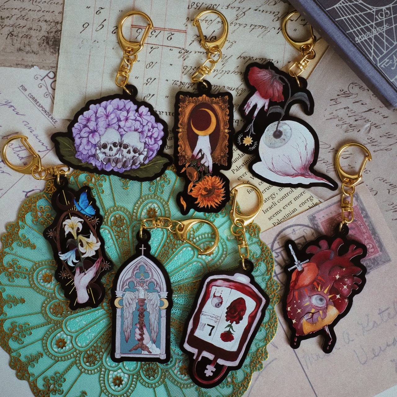 翼をなくした天使　アクリルキーホルダー