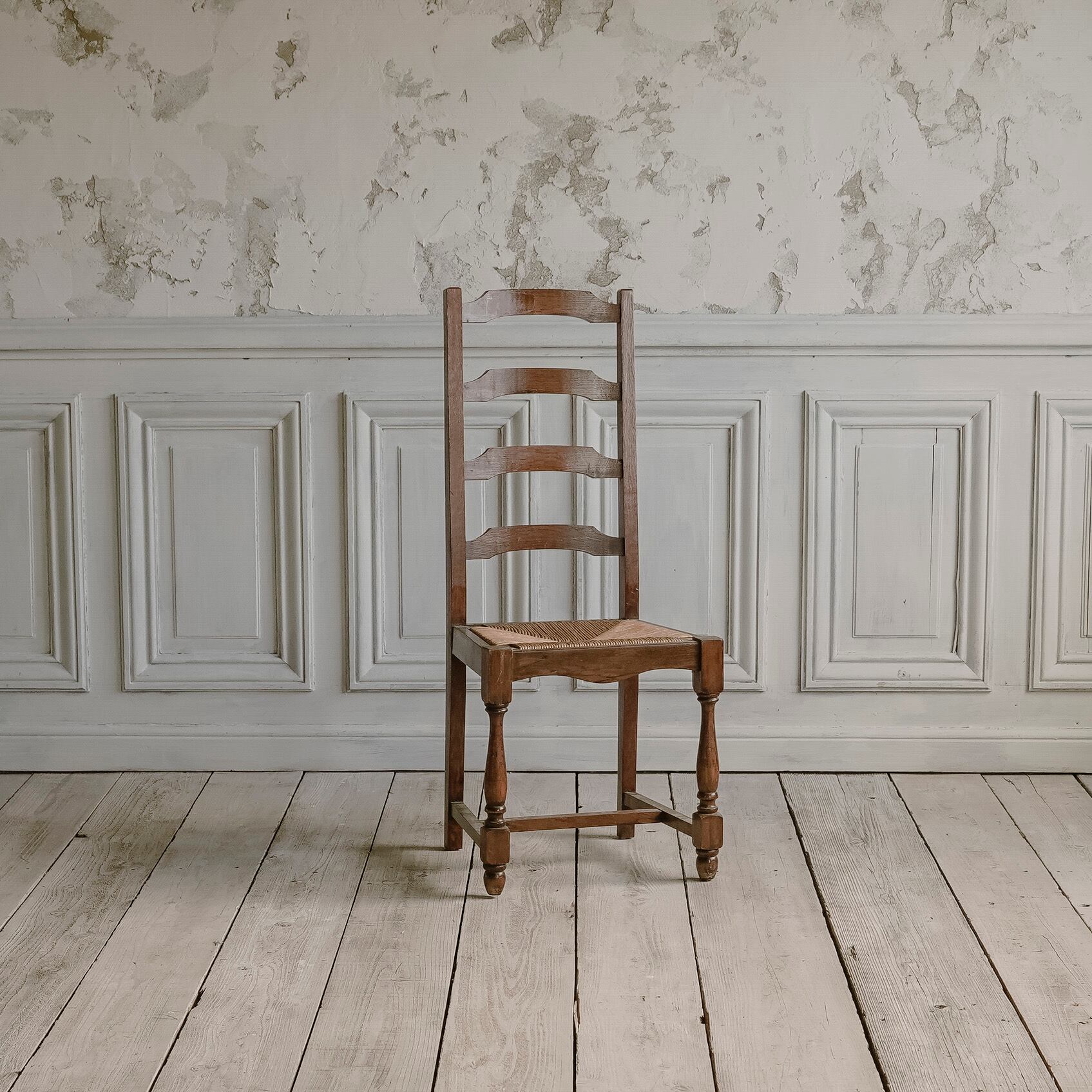 チェア/空間装飾/ラッシュシート/アンティーク/ディスプレイ/椅子/イス