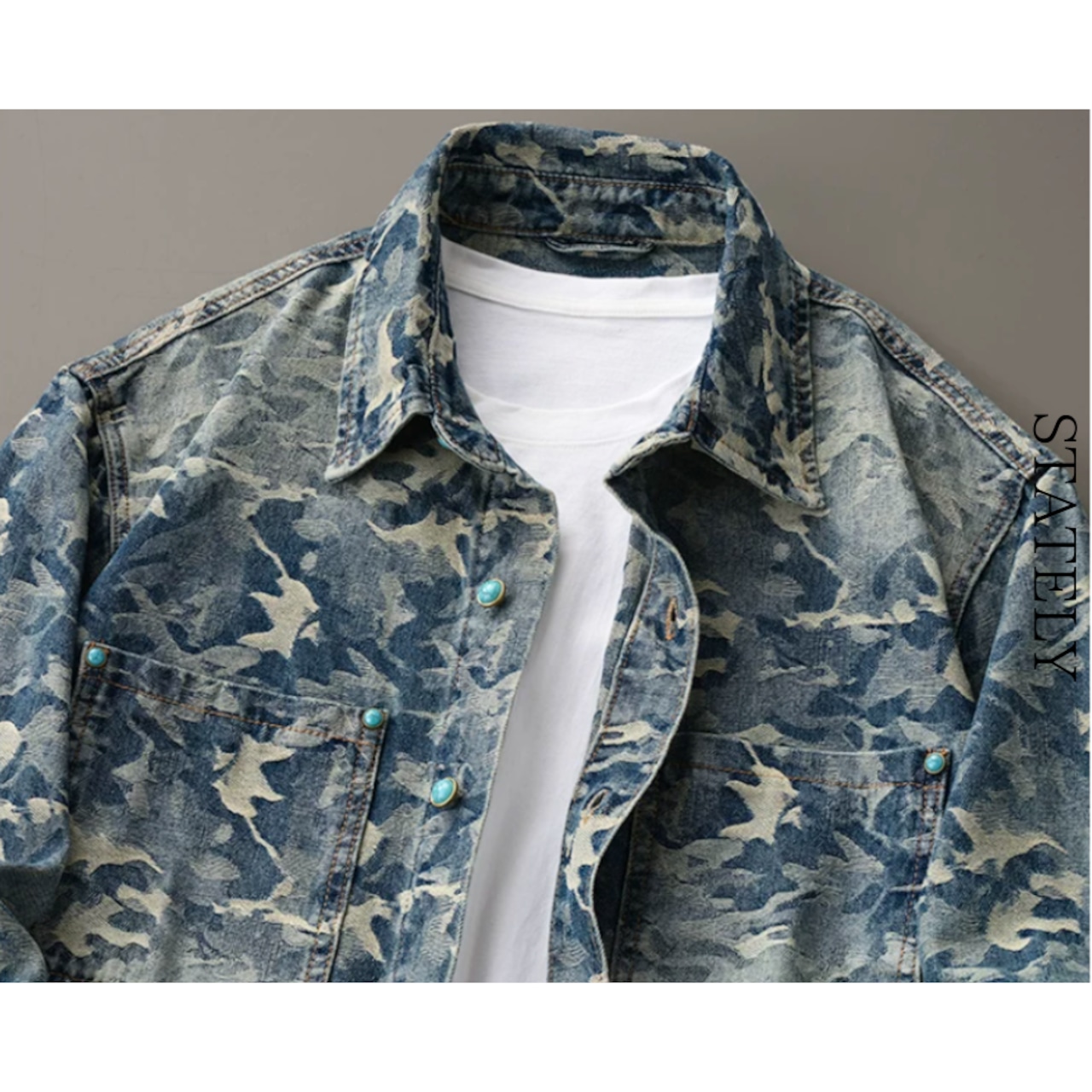Camo Denim ジャケット_O34・画像5