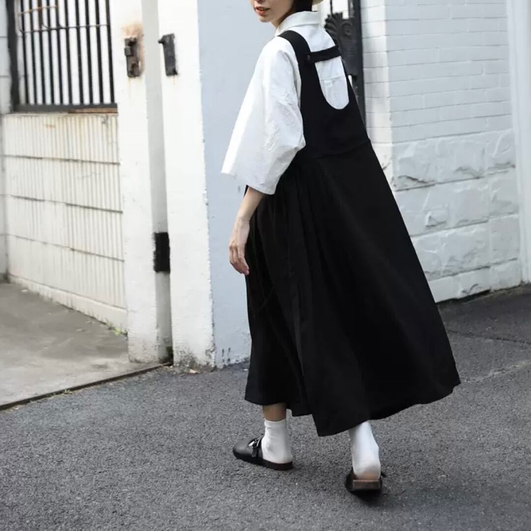 前後２way サロペットワンピース Black R 12 238 Raglana