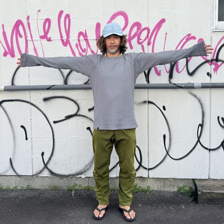 ANSWER4 / Thermal Pro®︎ Long Sleeve Tshirt (GREY) | 道がまっすぐ
