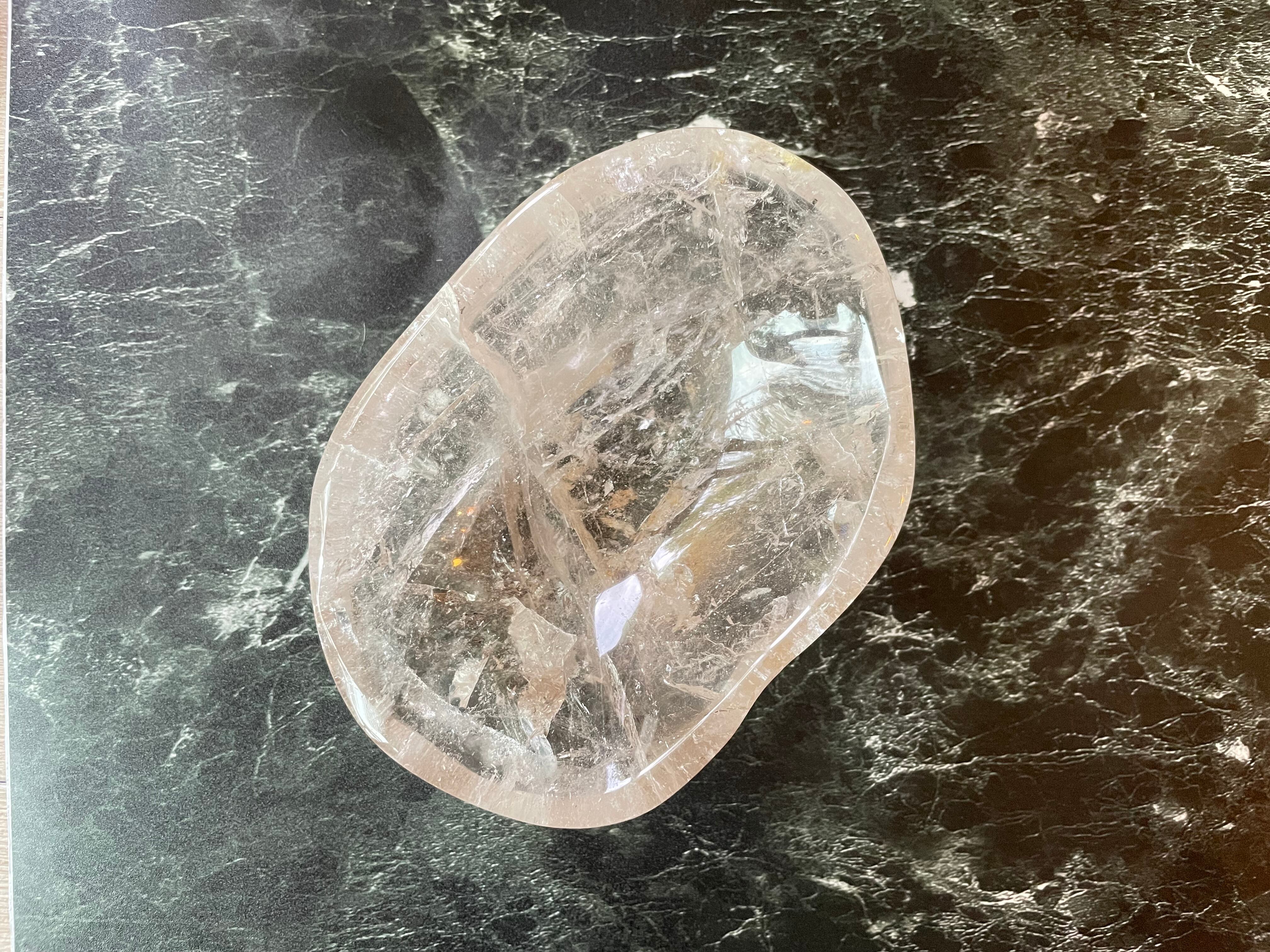 クリスタル bowl 虹入り 847g《A》