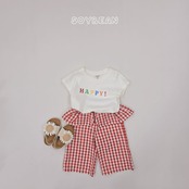 【取寄/韓国直送】SOYBEAN 26/SM チェックレイヤードパンツ｜夏服｜韓国子供服