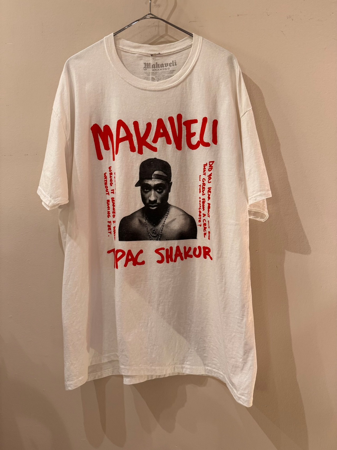 MAKAVELI TUPAC SHAKUR Tシャツ