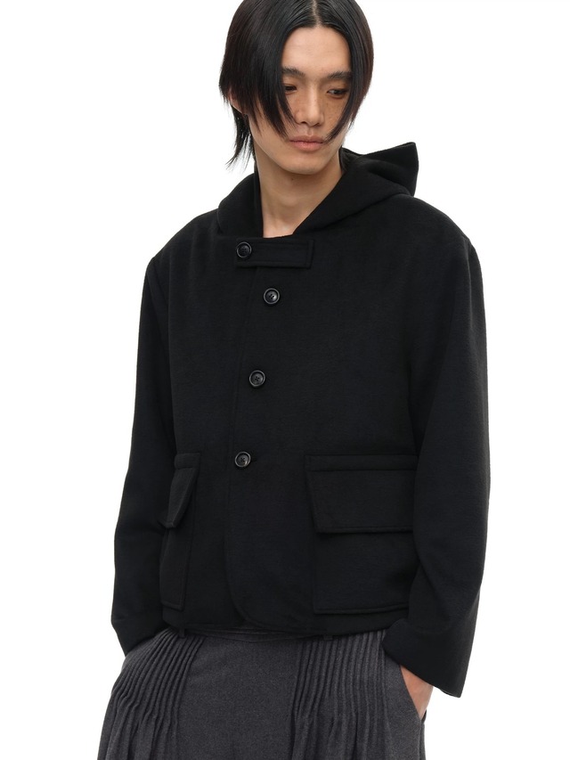 JCAESAR STUDIO Hooded Wool Pocket Jacket