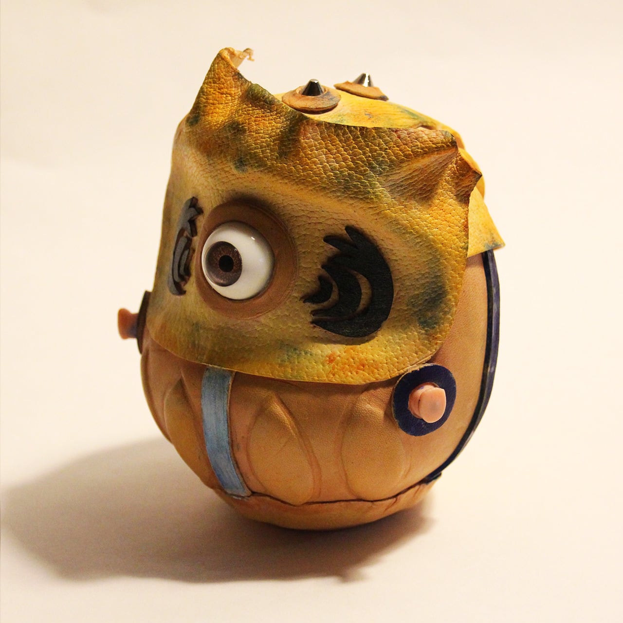 焔 - 黄鬼 達磨 ≪ 愛でだるま ≫ YellowFlame - ONI Daruma , Medium