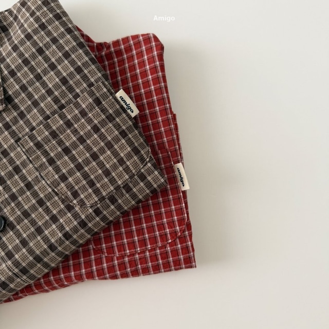 ⭐︎即納⭐︎[ amigo ] lily check shirt