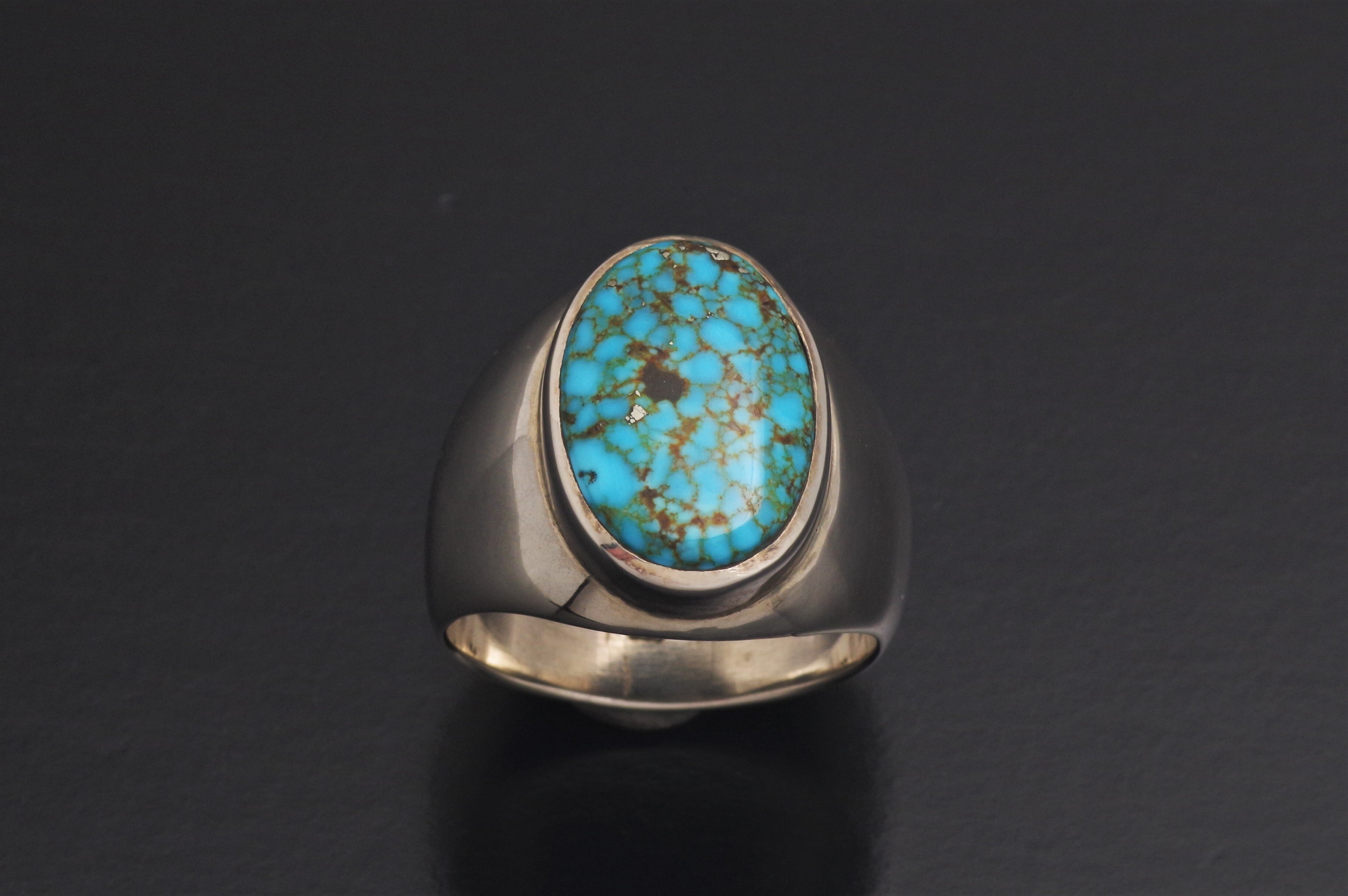 Kingman Turquoise Ring Shiny（キングマンターコイズリング 光沢