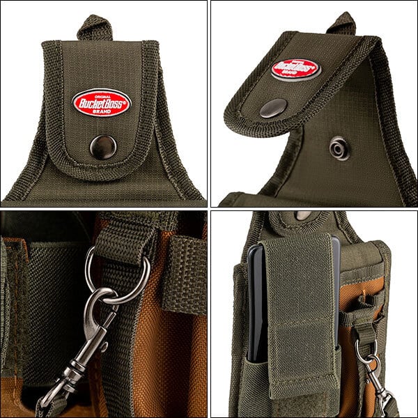 Bucket Boss ユーティリティープラス Flap Fit? 作業用ウエストバッグ 腰袋