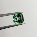 ブルーグリーントルマリン アッシャーカット 6.2x6.2x4.6mm, 1.25ct, ナミビア産