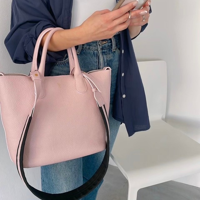 【Special set】 leather bag ＆ Shoulder belt（Pink）