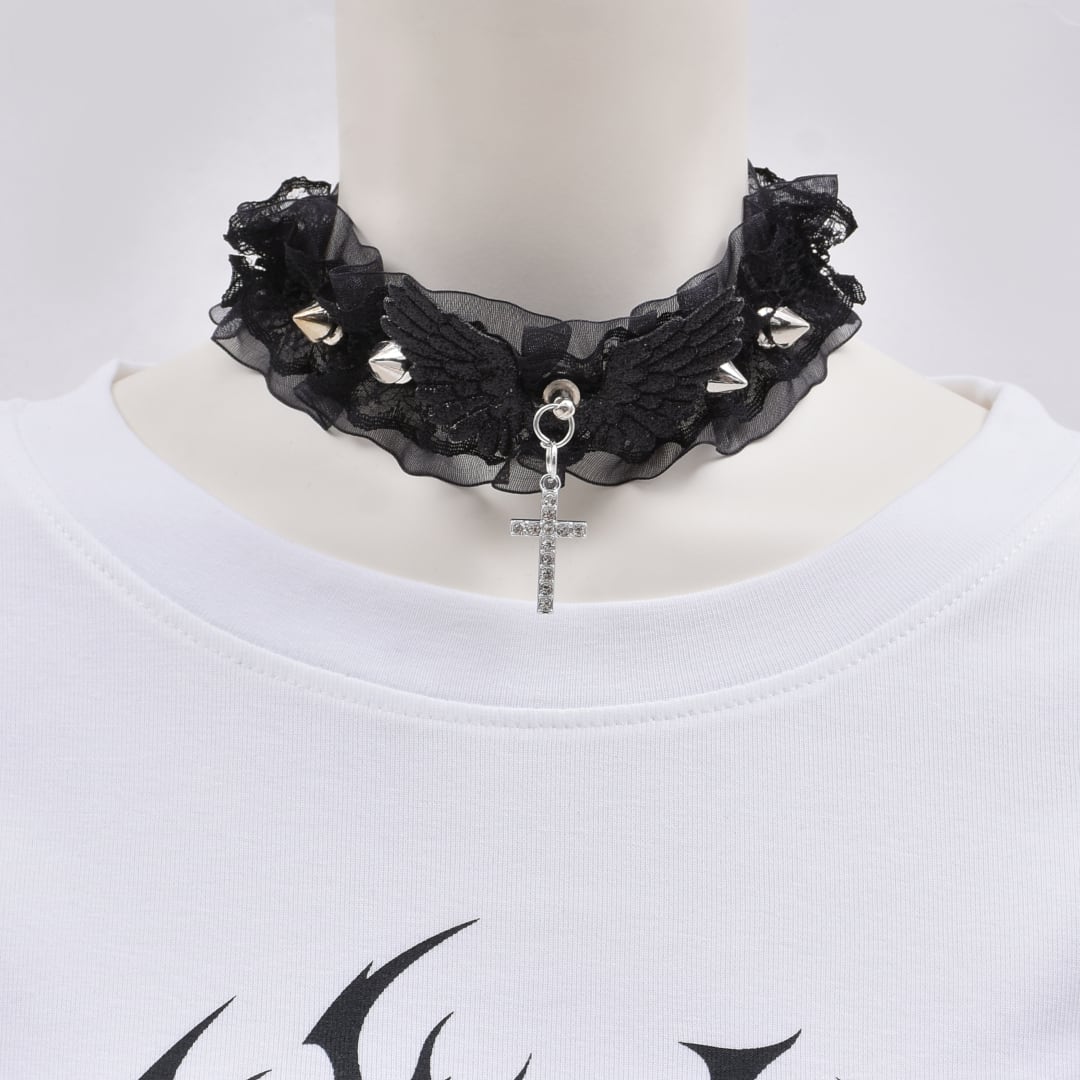 2/4新着】レースクロススパイクチョーカー | VOLCAN&APHRODITE