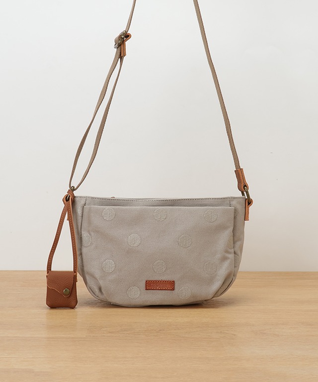 toleur(トーラ) ドット刺繍ショルダー 11953-LGY(ライトグレー)