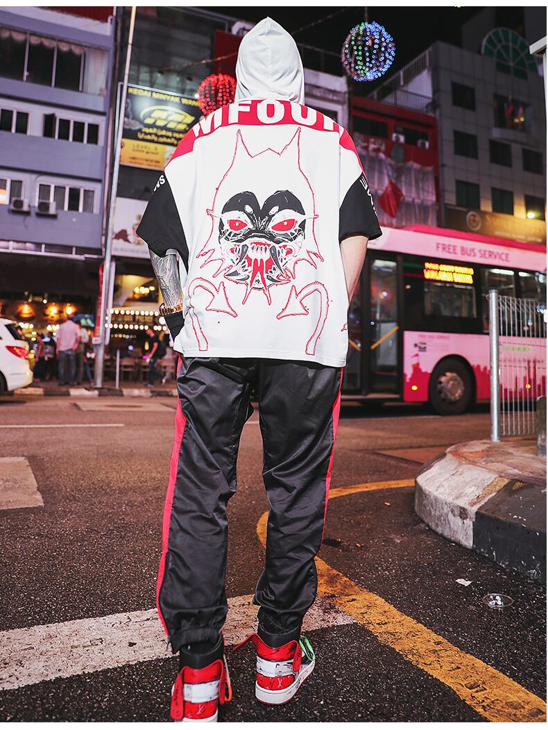 全2色 Tシャツ カットソー プリント カジュアル ストリート 