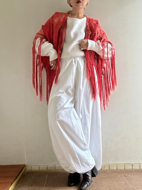 "Loop Collection" Vintage Cotton Sheets Volume Pants
