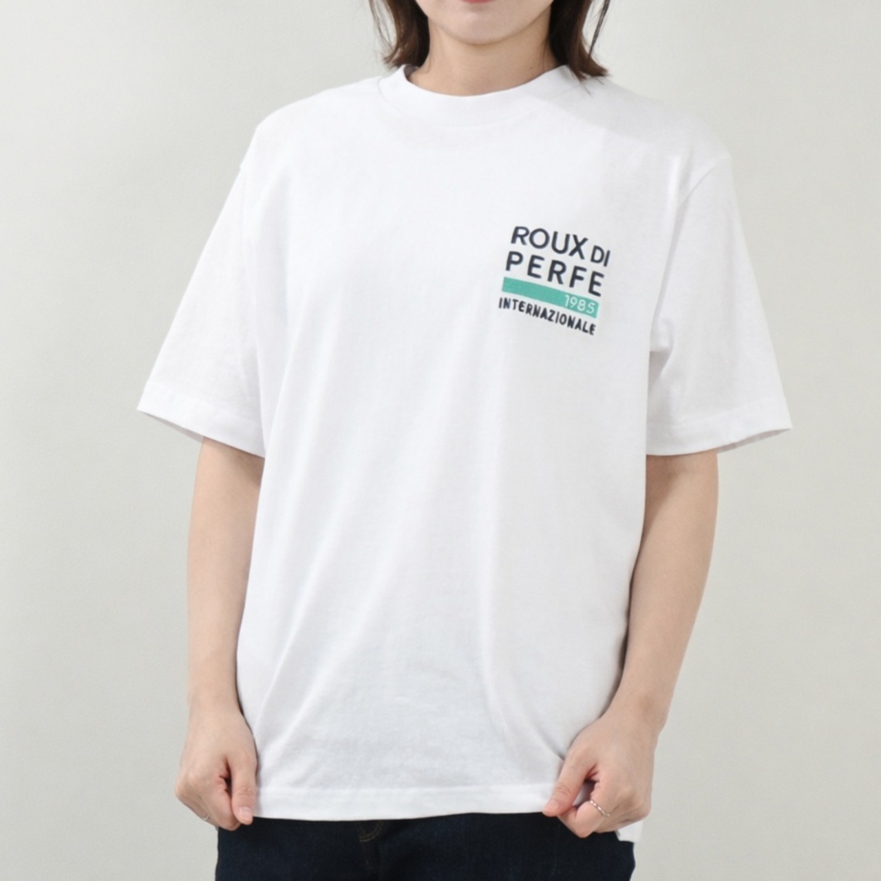 RDPバックロゴ刺繍Tシャツ