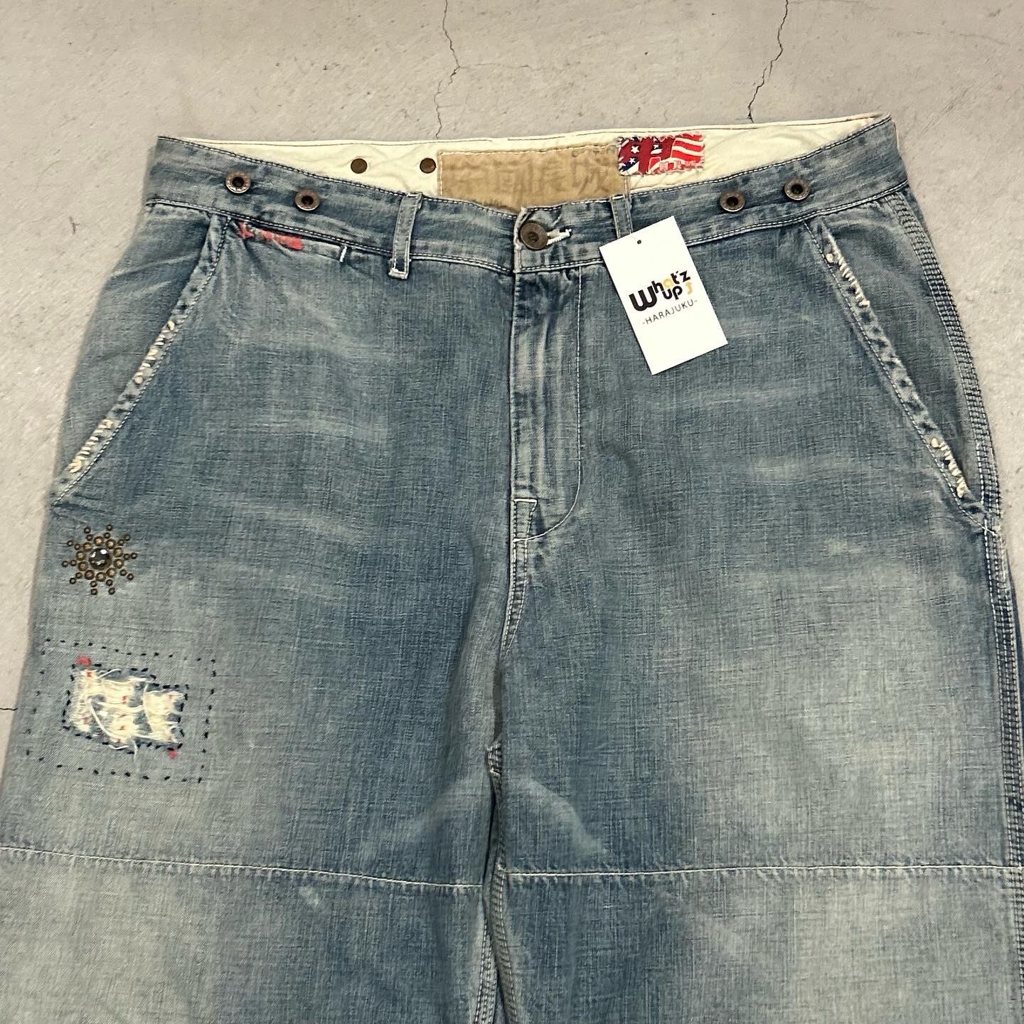 レアgreatChinawall中国長城デニムパーカー 