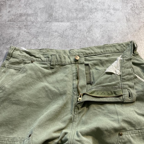 希少色 モスグリーン ダブルニー Carhartt B136-MOS 36×32 詳細写真8